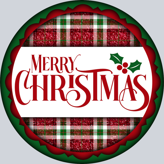 Plaid Merry Christmas - STK04941 (DTF Transfers)