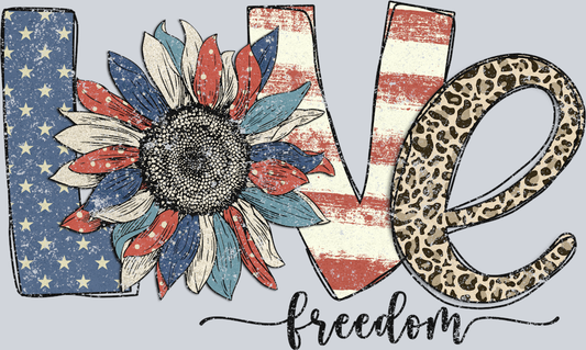 Love Freedom - STK03721 (DTF Transfers)