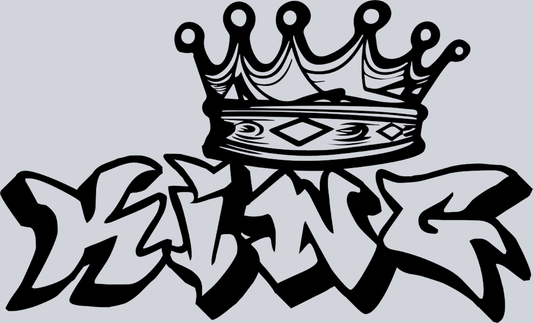 King Crown Black - STK03484 (DTF Transfers)