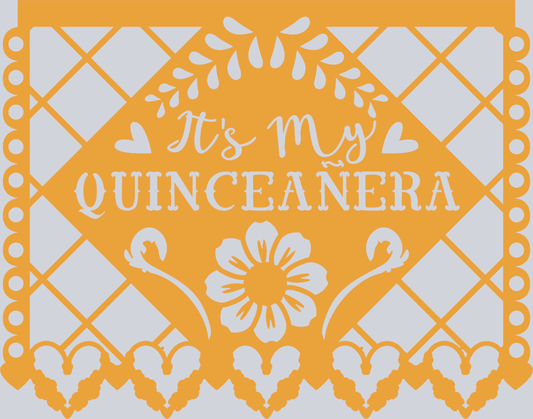 Papel Picado Its My Quinceaera 2 - STK06916 (DTF Transfers)