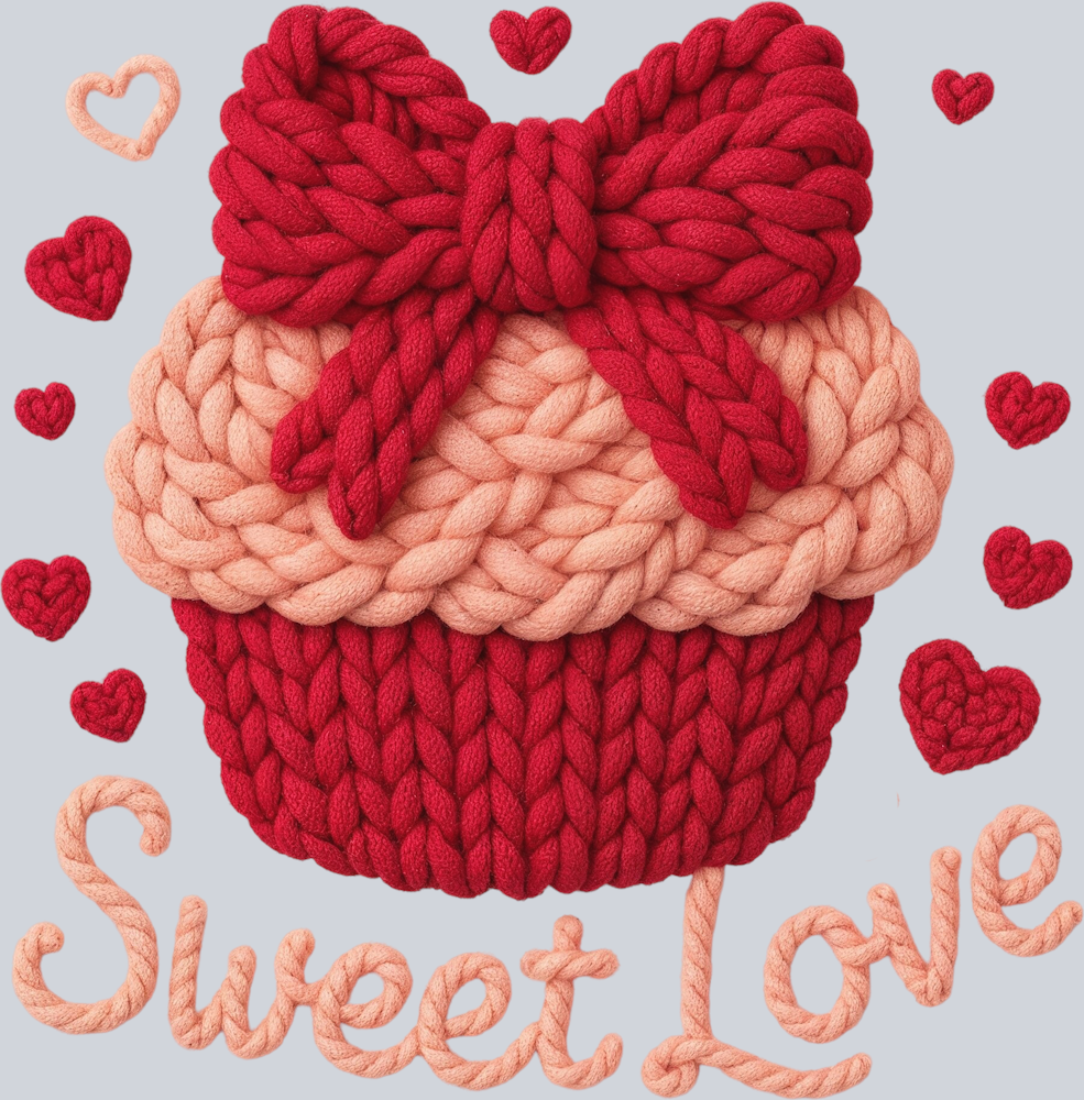 Sweet Love Faux Yarn - STK07638 (DTF Transfers)