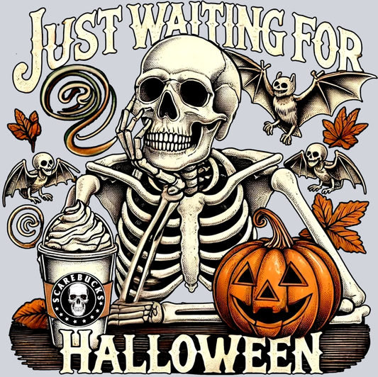 Just Waiting For Halloween - STK07308 (DTF Transfers)