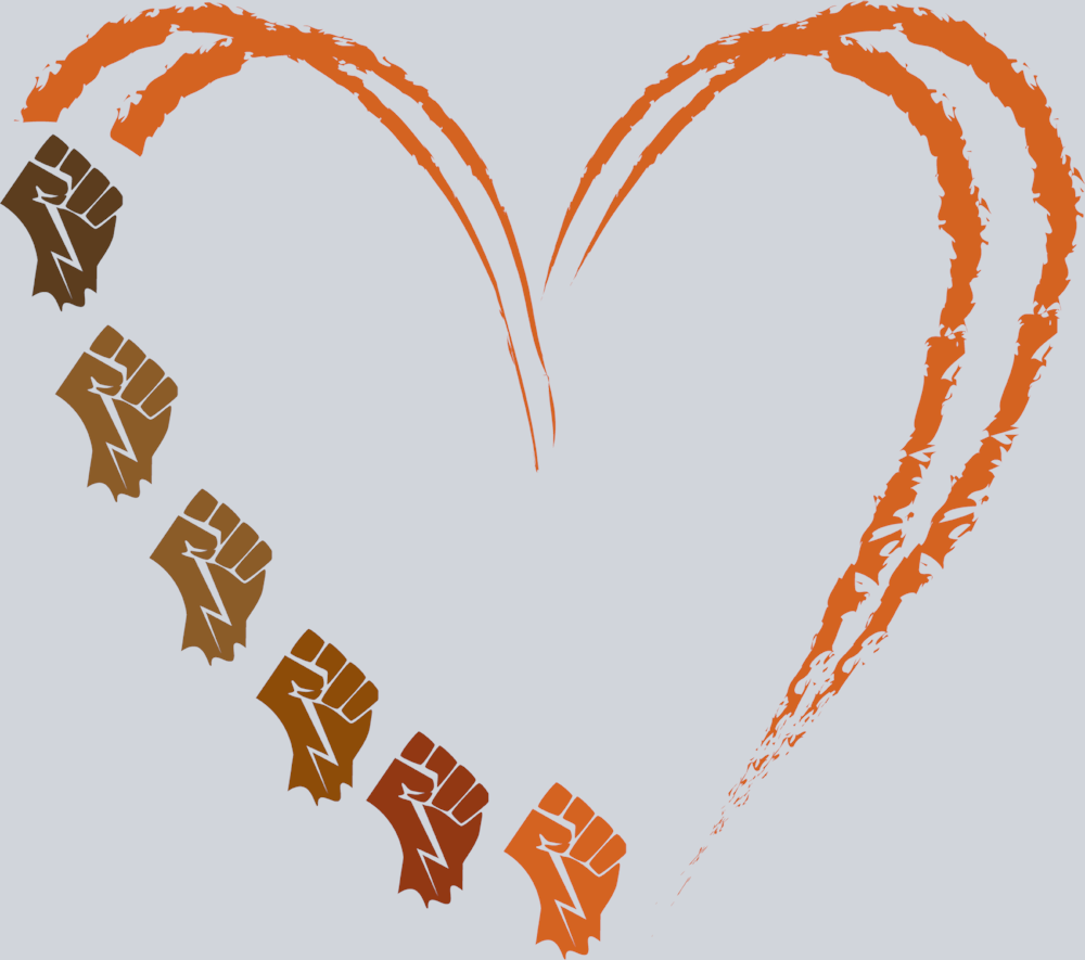 Melanin Fist Heart - STK04166 (DTF Transfers)