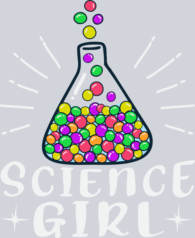 Science Girl 1 - STK05380 (DTF Transfers)
