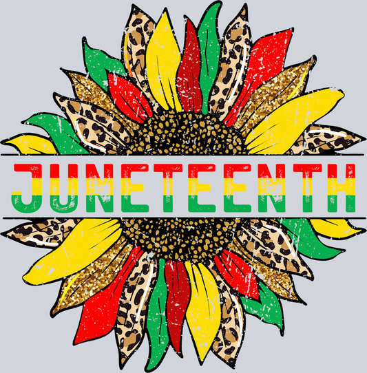 Juneteenth Flag Sunflower - STK03383 (DTF Transfers)