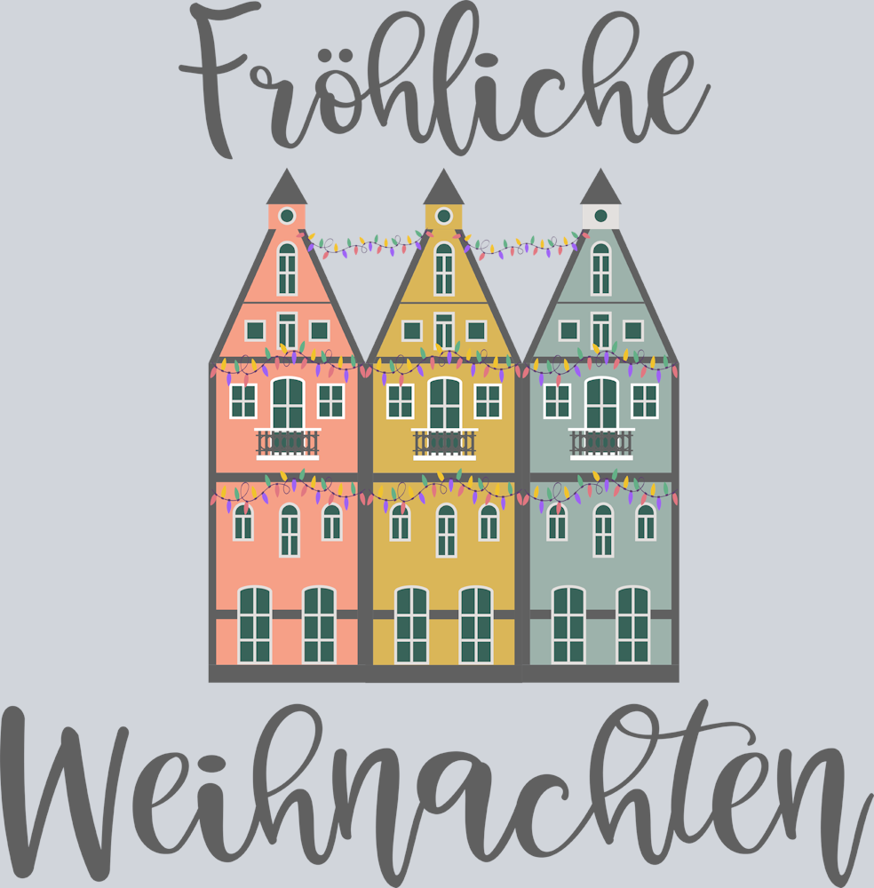 Merry Christmas Around The World 5 German - STK04233 (DTF Transfers)