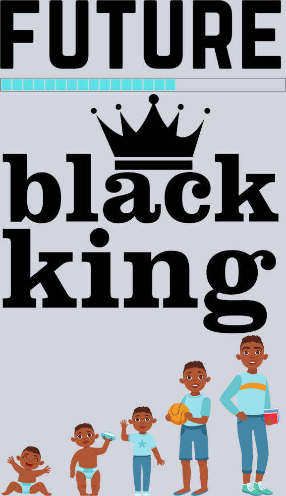 Future Black King Loading - STK02176 (DTF Transfers)