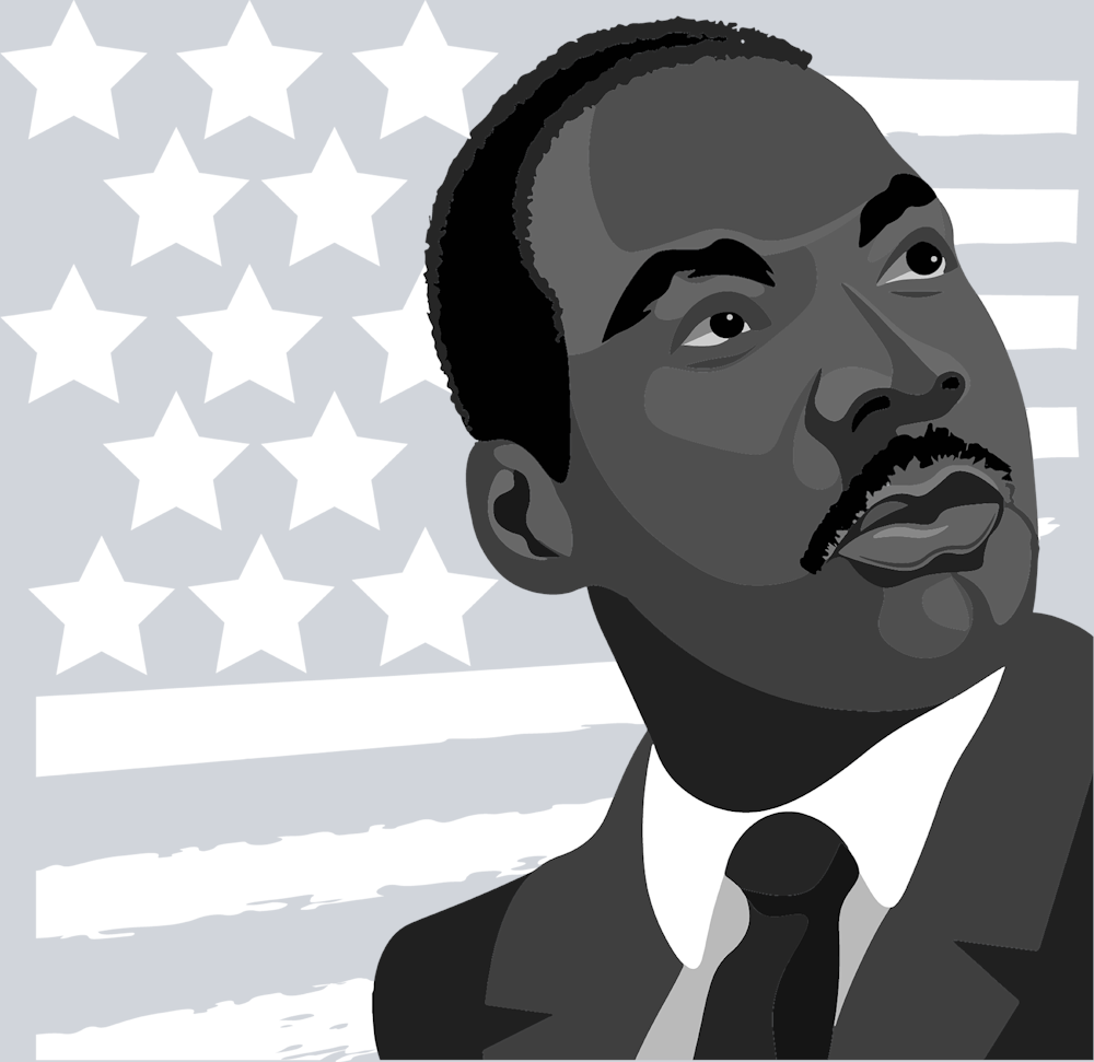 Mlk Flag Gray - STK04309 (DTF Transfers)