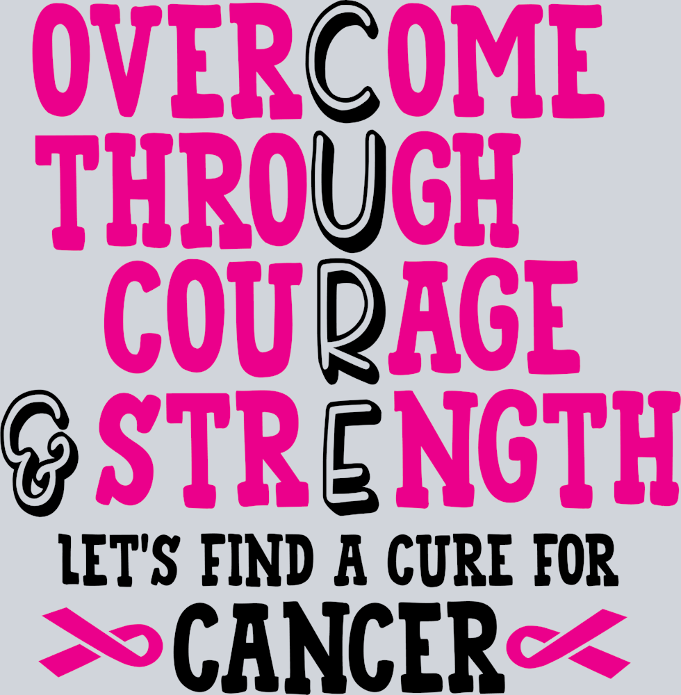 Overcome Through Courage And Strength - STK04670 (DTF Transfers)