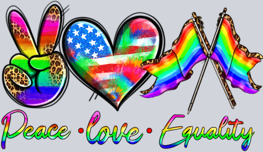 Peace Love Equality - STK04729 (DTF Transfers)