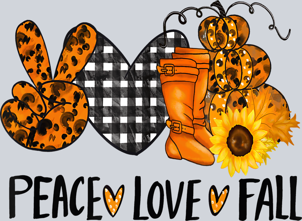 Peace Love Fall 6 - STK04734 (DTF Transfers)