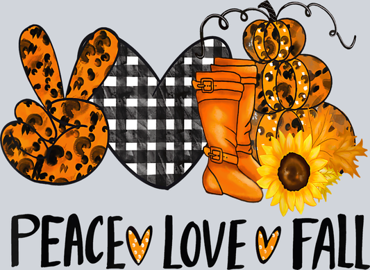 Peace Love Fall 6 - STK04734 (DTF Transfers)