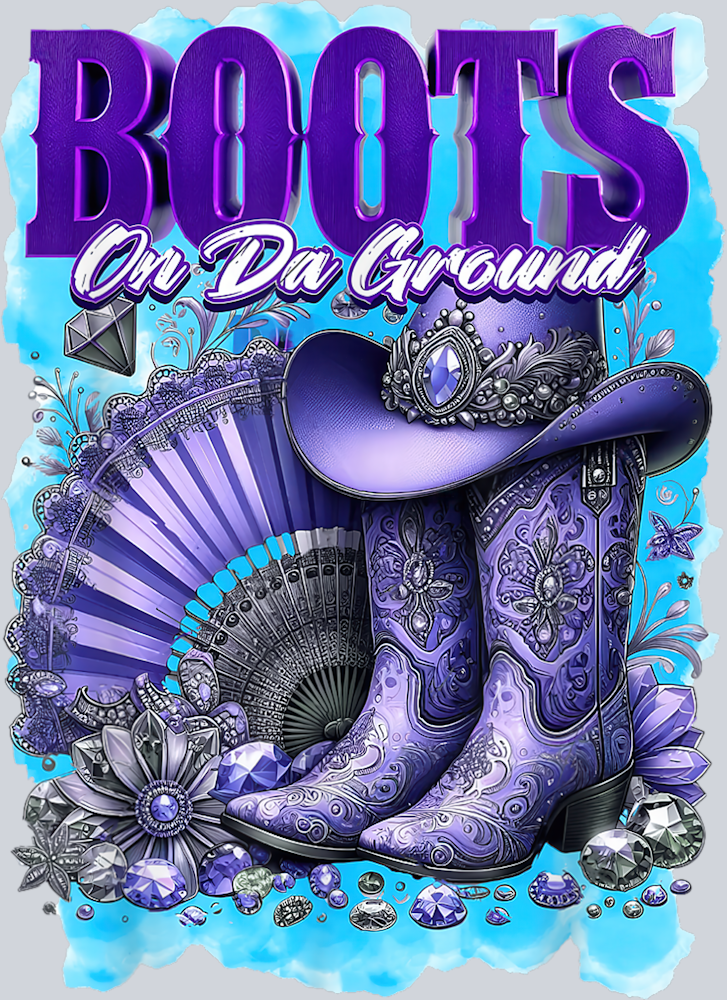 Boots On Da Ground 12 - STK01063 (DTF Transfers)