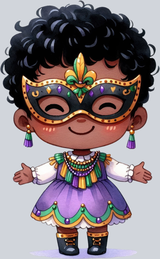 Mardi Gras Kiddo 3 - STK04052 (DTF Transfers)