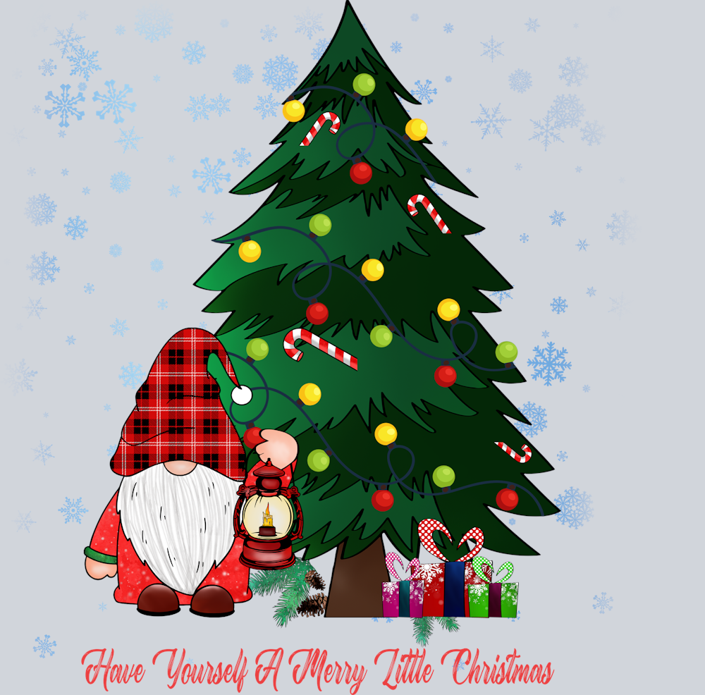 Merry Little Christmas Gnome - STK04255 (DTF Transfers)