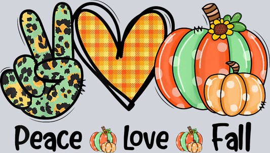 Peace Love Fall 1 - STK04730 (DTF Transfers)