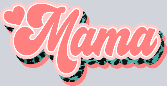 Mama Retro Leopard - STK03982 (DTF Transfers)