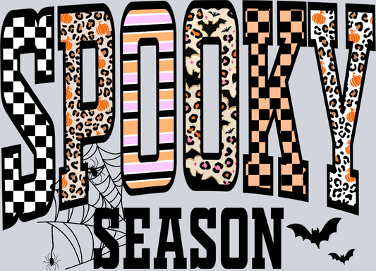 Spooky Season Bats and Spiders - STK07324 (DTF Transfers)