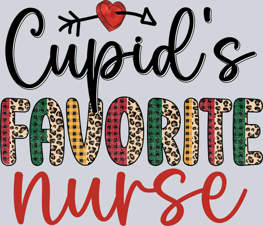 Cupids Favorite Nurse - STK01492 (DTF Transfers)