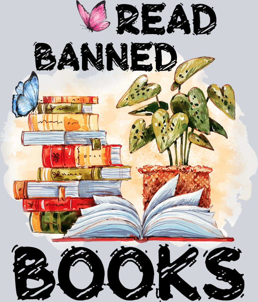 Books Read Banned Books - STK01053 (DTF Transfers)