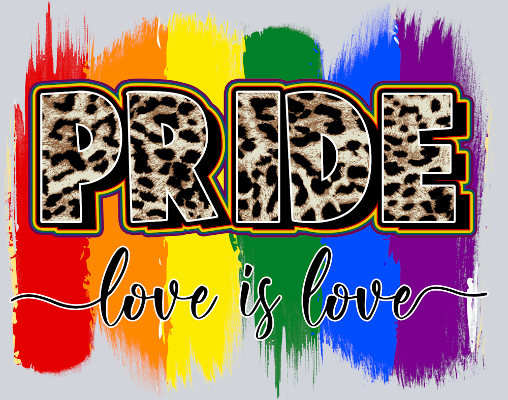 Leopard Pride Love Is Love - STK03555 (DTF Transfers)