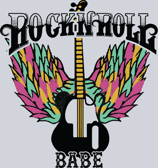 Rock N Roll Babe - STK05261 (DTF Transfers)