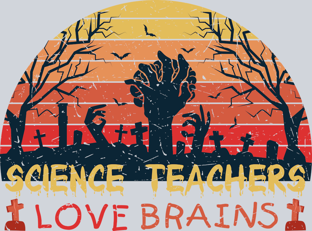 Science Teachers Love Brains - STK05392 (DTF Transfers)