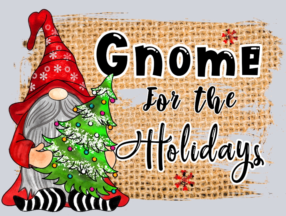 Gnome For The Holidays - STK02278 (DTF Transfers)