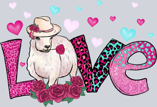 Love Sheep - STK03791 (DTF Transfers)