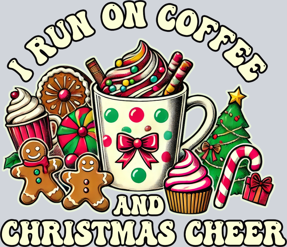 Coffee And Christmas Cheer - STK01386 (DTF Transfers)