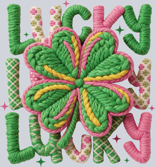Lucky 3x Faux Yarn - STK07752 (DTF Transfers)