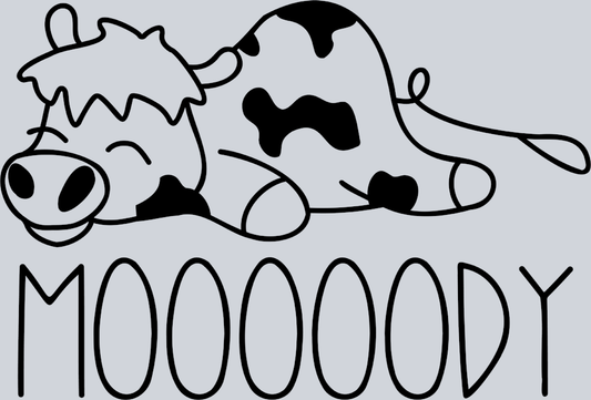 Mooooody Cow - STK04346 (DTF Transfers)