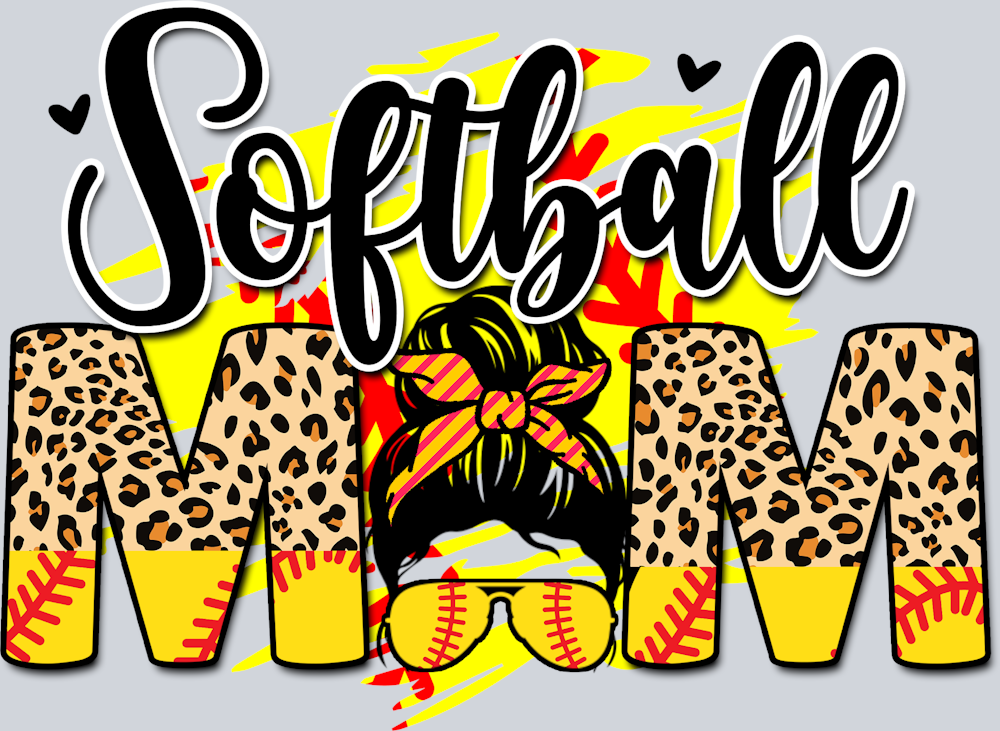 Softball Mom 6 - STK07362 (DTF Transfers)