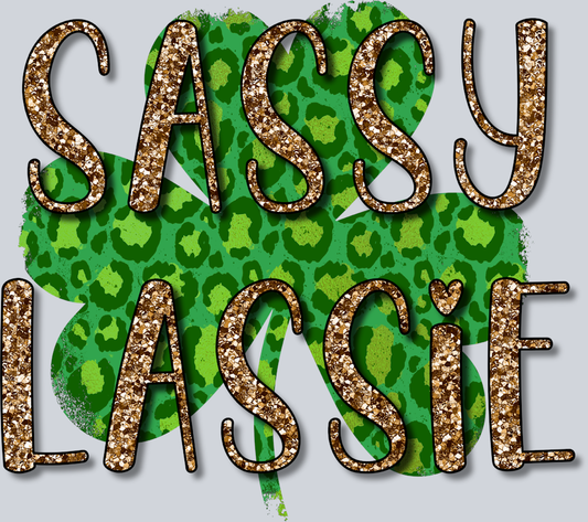 Lucky Sassy Lassie Glitter - STK03897 (DTF Transfers)