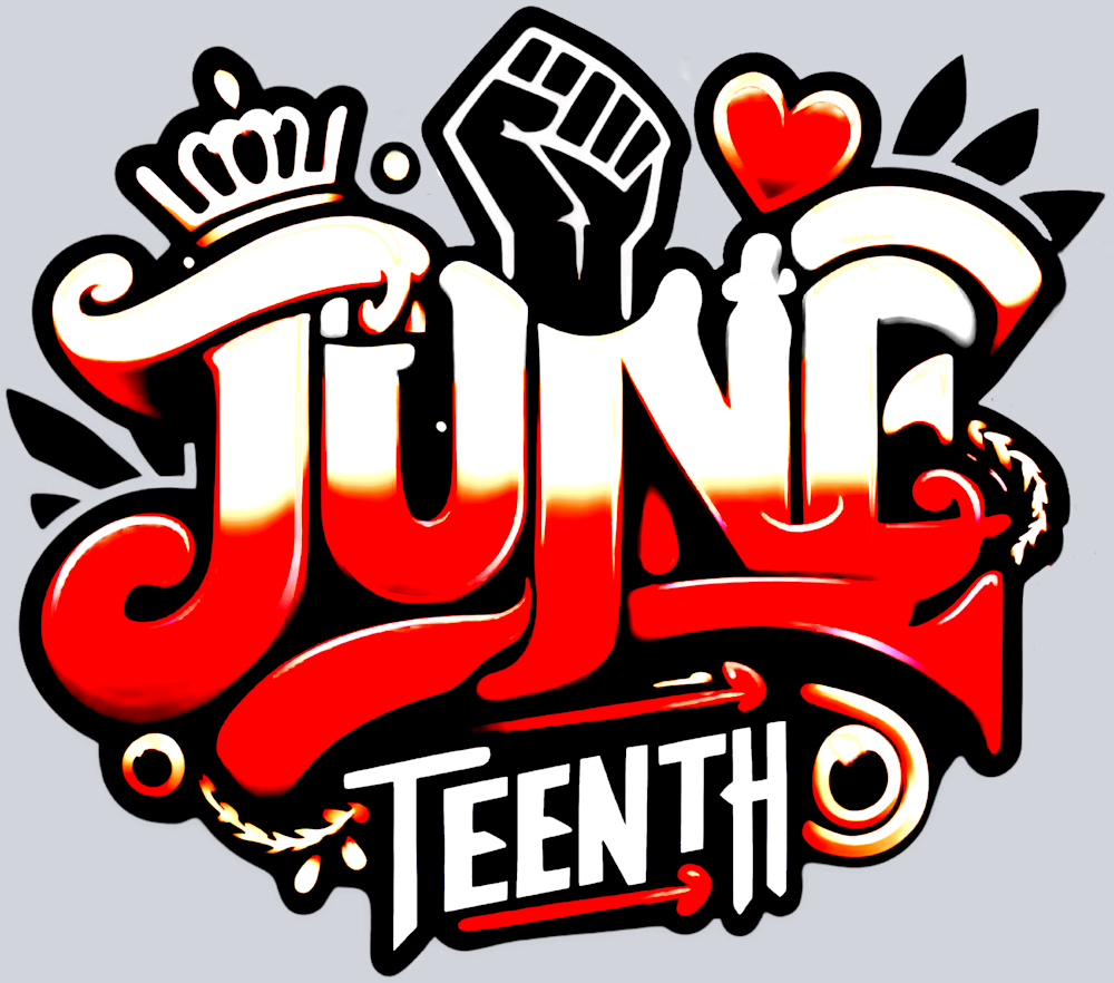 Juneteenth Graffiti Airbrush Red And White - STK03393 (DTF Transfers)