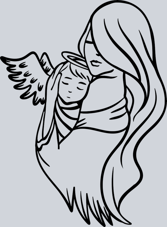 Infant Baby Loss Angel Memorial - STK07303 (DTF Transfers)