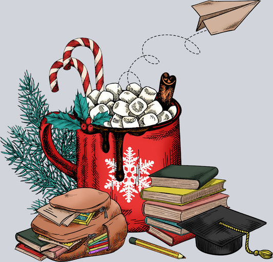 Christmas Books Cocoa - STK01295 (DTF Transfers)