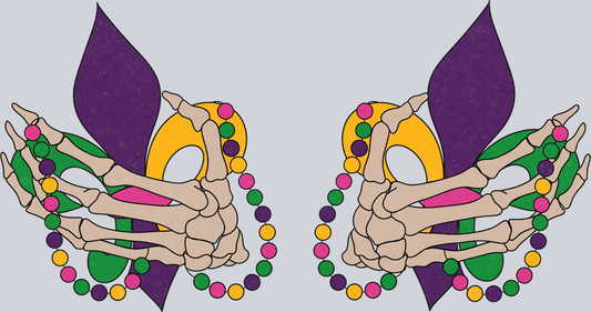 Skeleton Two Mask Hands - STK05520 (DTF Transfers)