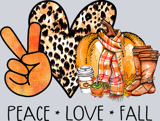 Peace Love Fall 10 - STK04738 (DTF Transfers)