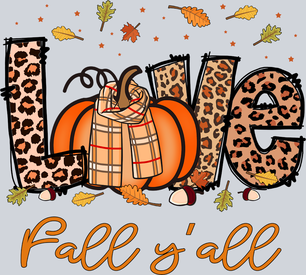 Love Fall Yall 2 - STK07225 (DTF Transfers)