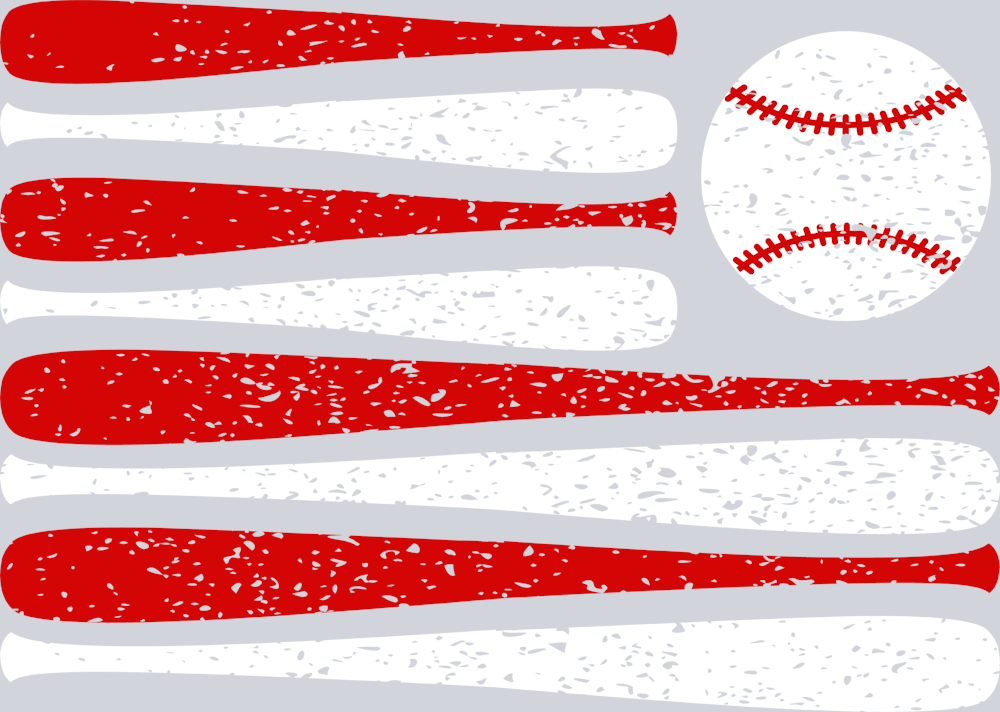 Flag Baseball - STK02035 (DTF Transfers)