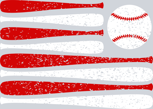 Flag Baseball - STK02035 (DTF Transfers)