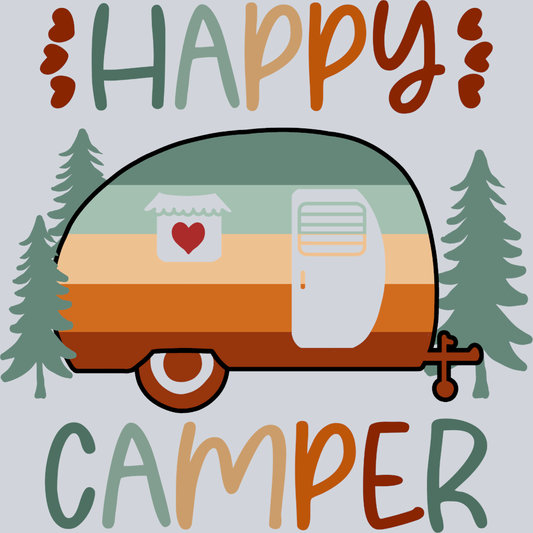 Outdoors Happy Camper - STK04663 (DTF Transfers)