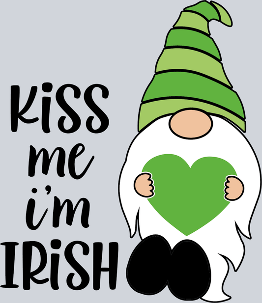 Gnome Kiss Me Irish - STK02295 (DTF Transfers)