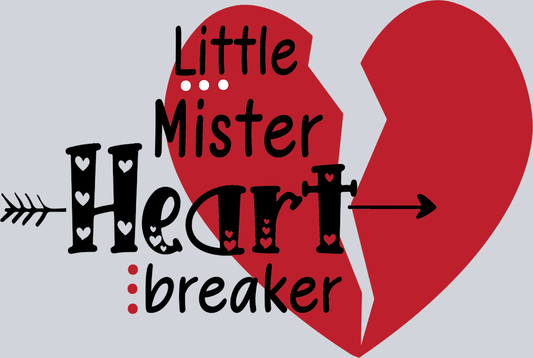 Little Mister Heart Breaker - STK03641 (DTF Transfers)