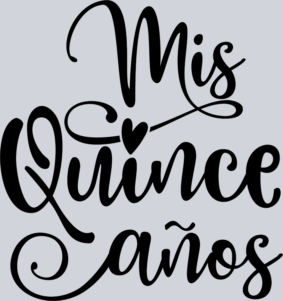Mis Quince Anos Cursive - STK06907 (DTF Transfers)
