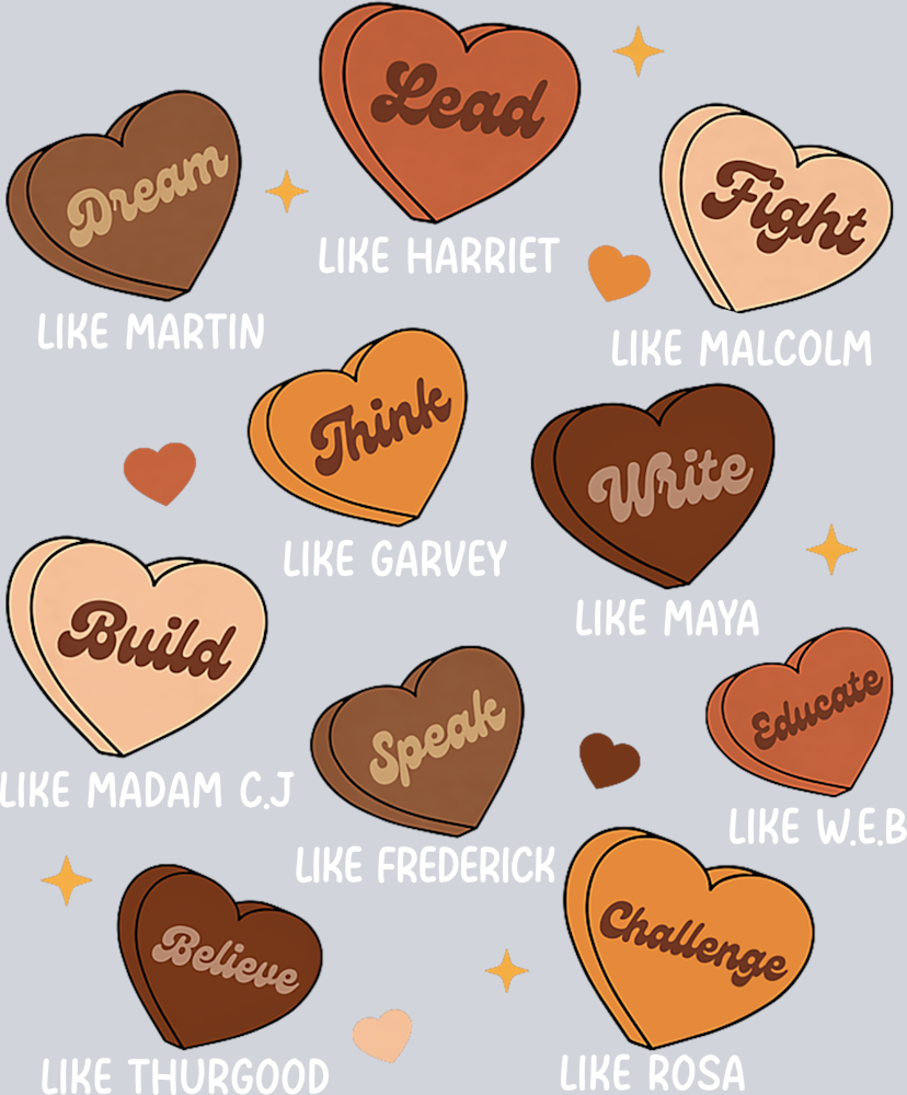 Black History Hearts - STK00683 (DTF Transfers)