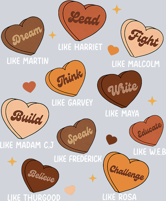 Black History Hearts - STK00683 (DTF Transfers)