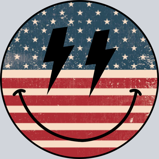 Rockin America Smiley - STK05266 (DTF Transfers)