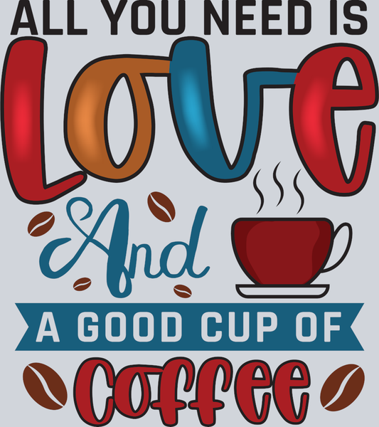 Love And Coffee - STK03701 (DTF Transfers)